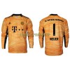 Original Fußballtrikot FC Bayern München Manuel Neuer 1 Torwart Heimtrikot 2021-22 Langarm Für Herren